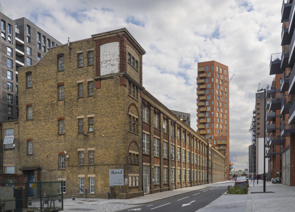 Berol House looking south along Ashley Road